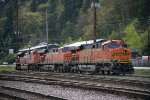 BNSF 7596, 6081, and 8513